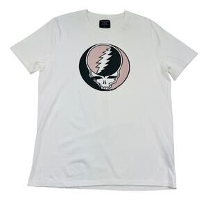 Abercrombie & Fitch Grateful Dead Band Logo Cotton T-Shirt Unisex Size Large